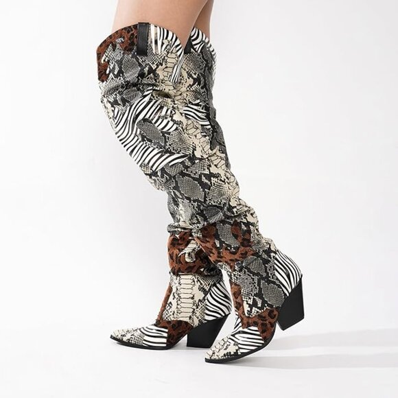 Women's Thigh High Cowboy Boots